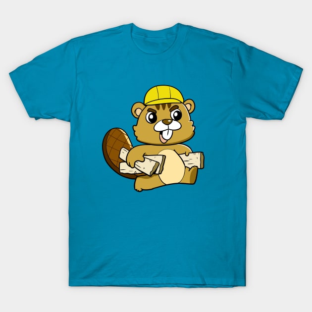 Busy Beaver T-Shirt by WildSloths